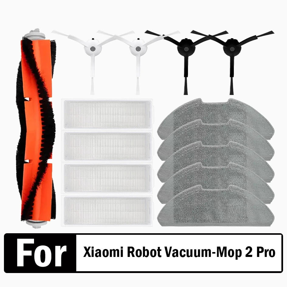 Hepa Filter Mop Cloth Main Side Brush For Xiaomi Mi Robot Vacuum-Mop 2 Pro/Lite MJST1SHW MJSTL Mijia Vacuum Cleaner Accessories