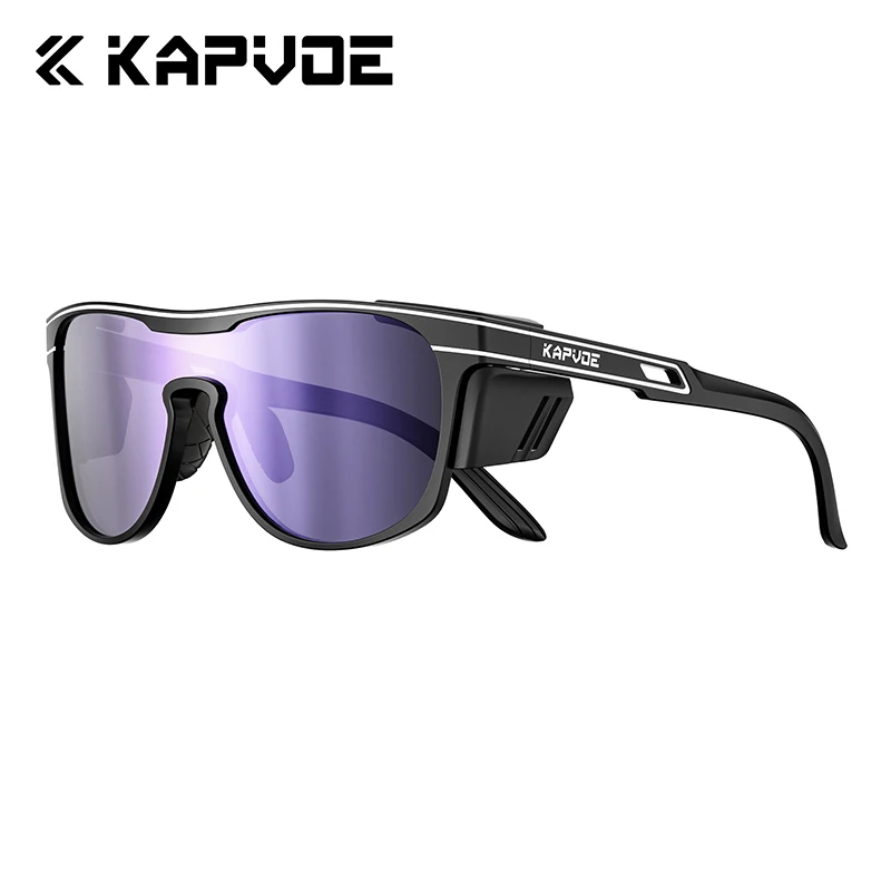 Kapvoe Photochromic Glacier Sunglasses Cycling Glasses Hiking Eyewear Bicycle UV400 Bike Sunglasses for Men MTB Cycling Bicycle