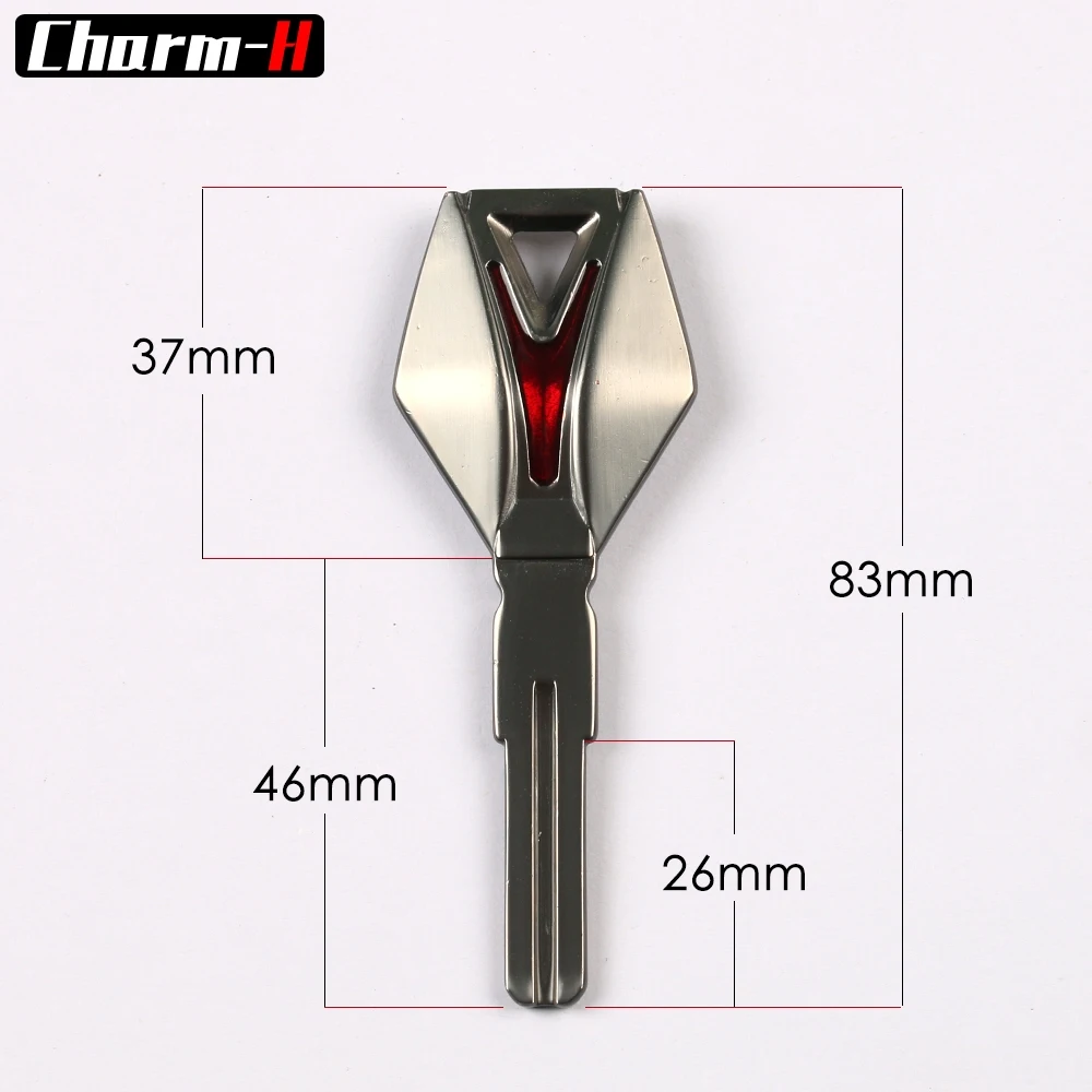 1 Piece Alloy Key Blank for Ducati Motorcycle Key Embryo 695 696 795 796 1100S 1200S Car Spare Handle (all-in-one-shaped)
