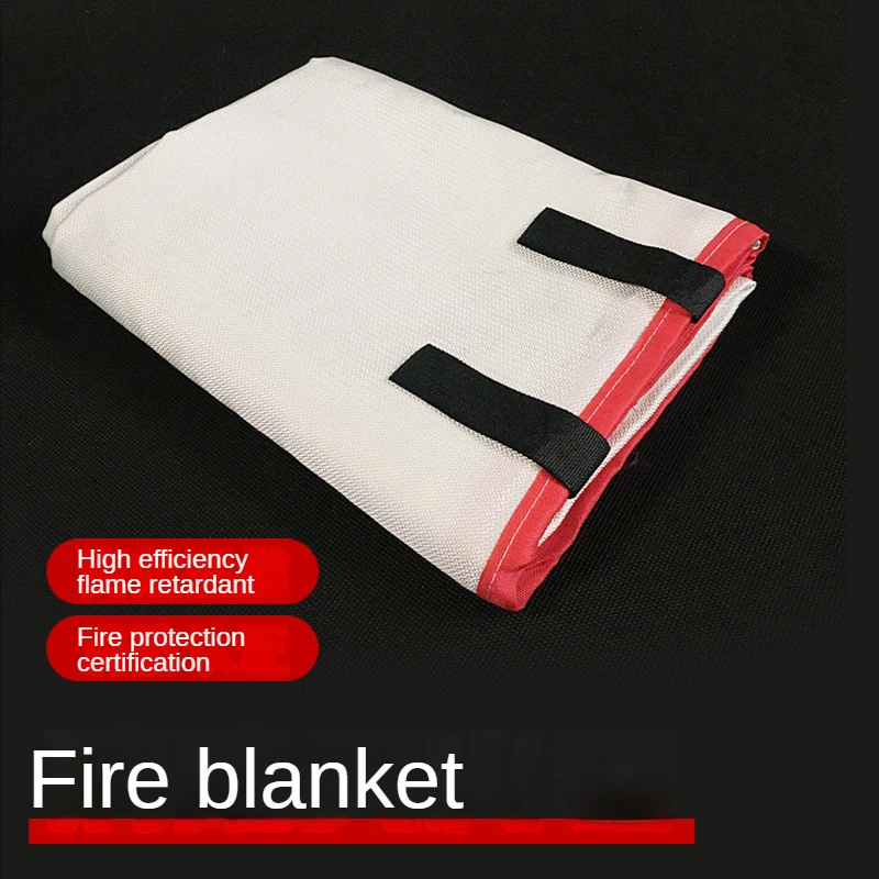 VITCOCO 1.2*1.2M Fire Fighting Blanket Fiber Escape Blanket Necessary Fire for Kitchen Compartment Heat Resistant Flame