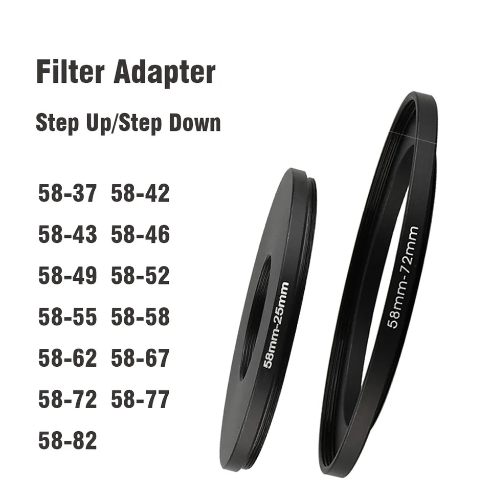 Filteradapter 55-58 Step-Up Ring 55mm - 58mm, 5,49