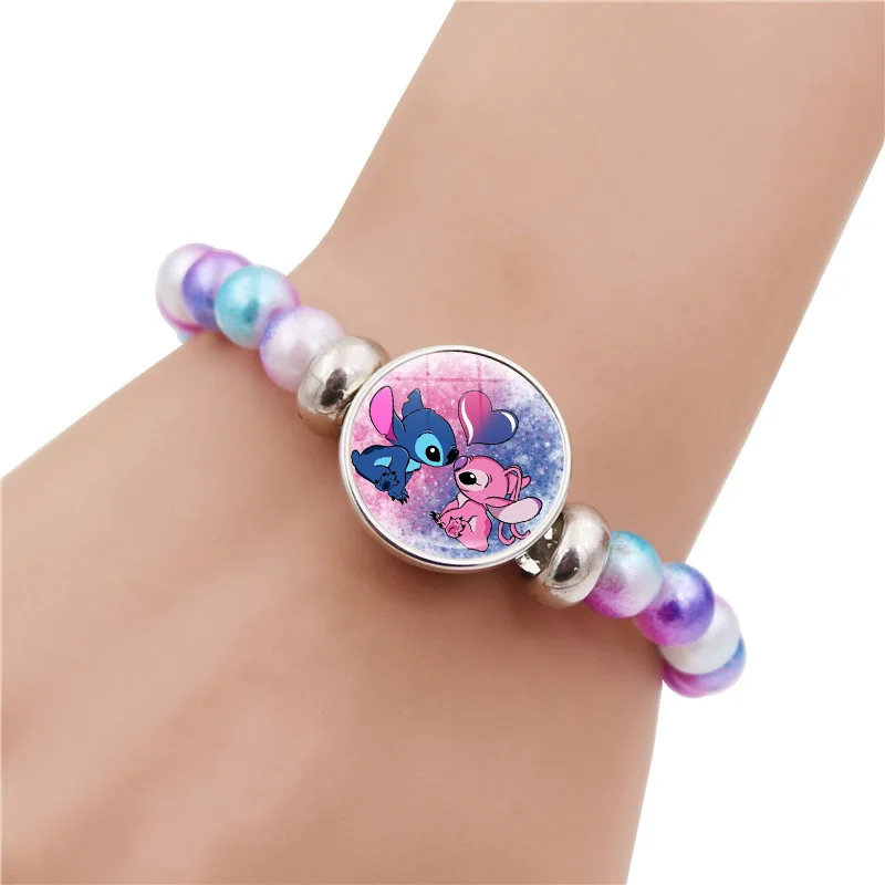 Bracelet perles Stitch & Angel | Lilo & Stitch Amour | Cadeau