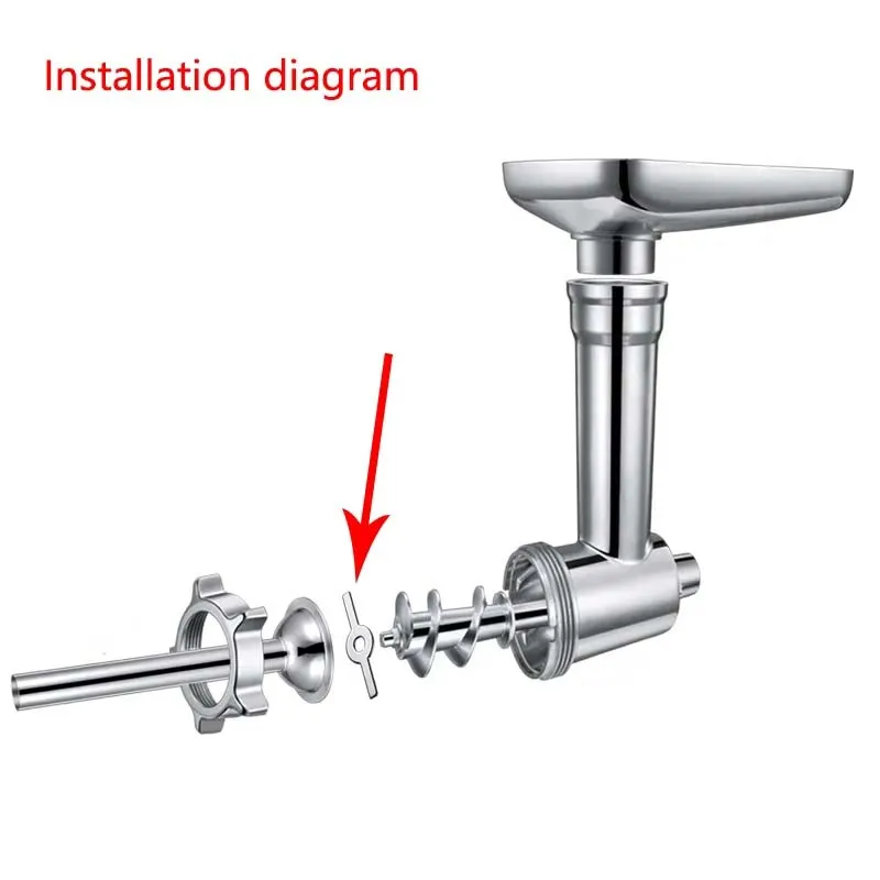 Household Meat Grinder Accessories, Stainless Steel Knife Mesh Blade, Enema Machine, Meat Grinder Orifice Plate Spare Parts