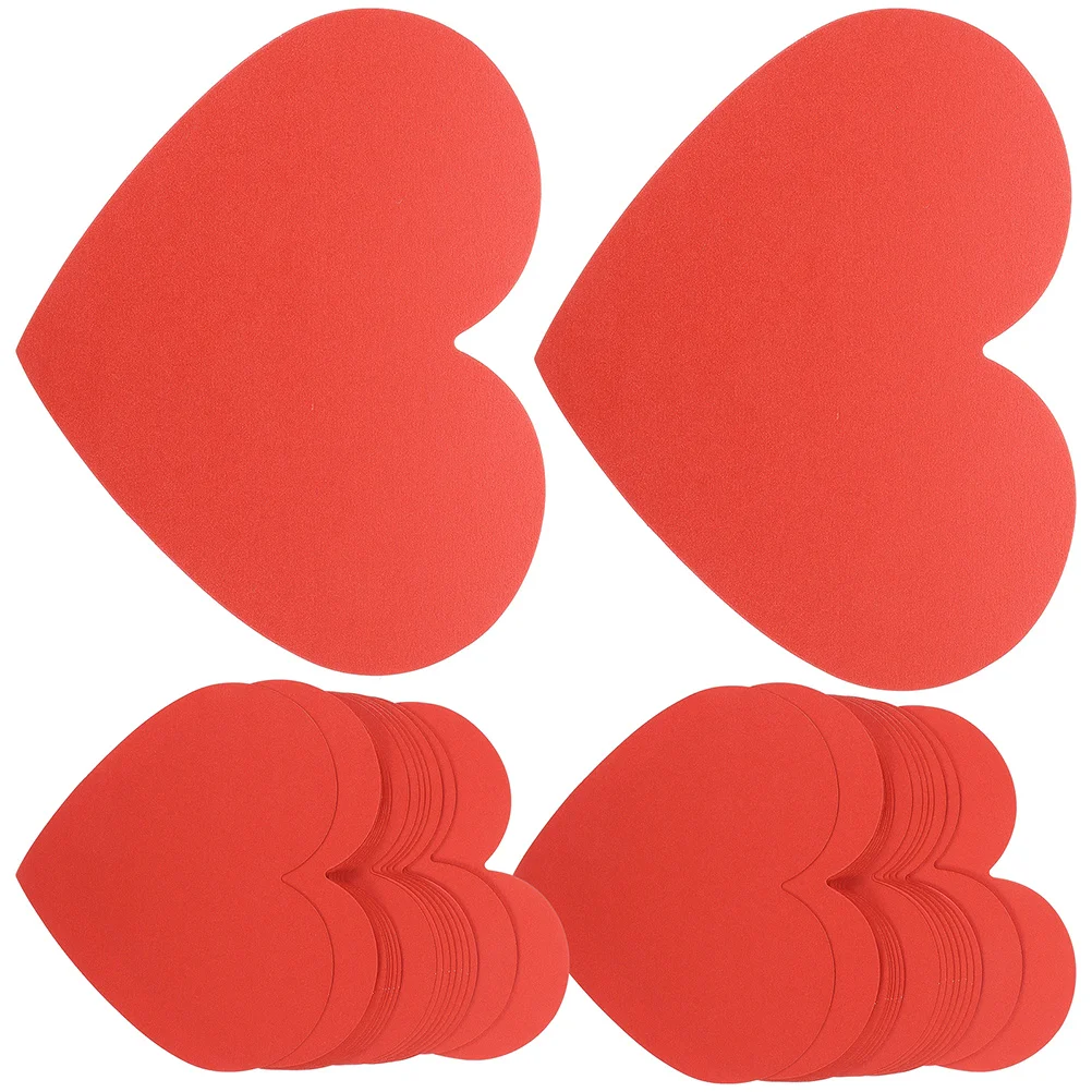 

100Pcs Valentine's Day Cards Heart Shaped Gift Cards Heart Shaped Paper Card Heart Gift Cards