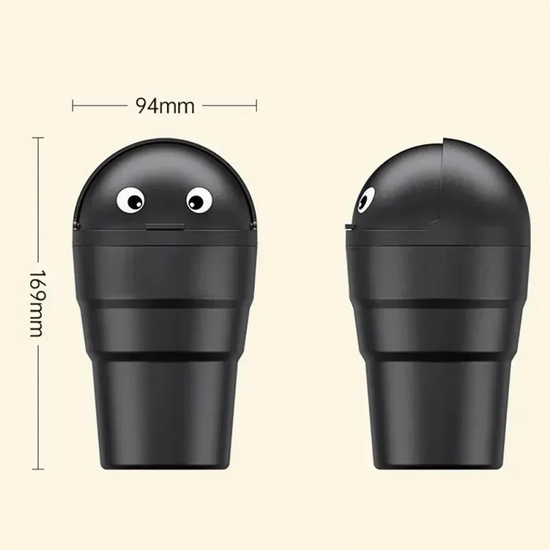 Car cartoon trash can portable garbage can in the carcup-shaped creative cute garbage storage bucket