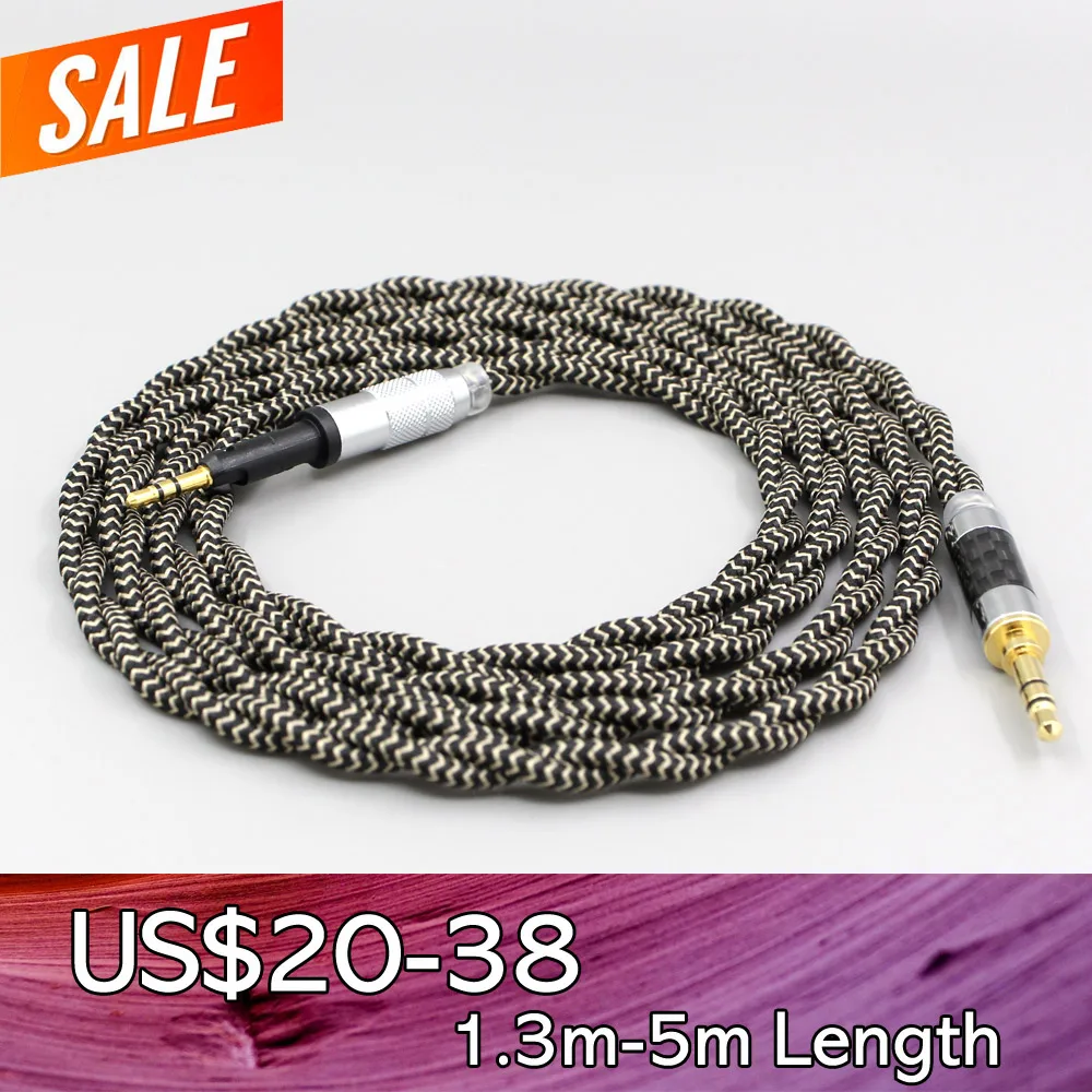 

2 Core 2.8mm Litz OFC Earphone Shield Braided Sleeve Cable For Sennheiser HD6 HD7 HD8 MIX DJ HD595 LN008071