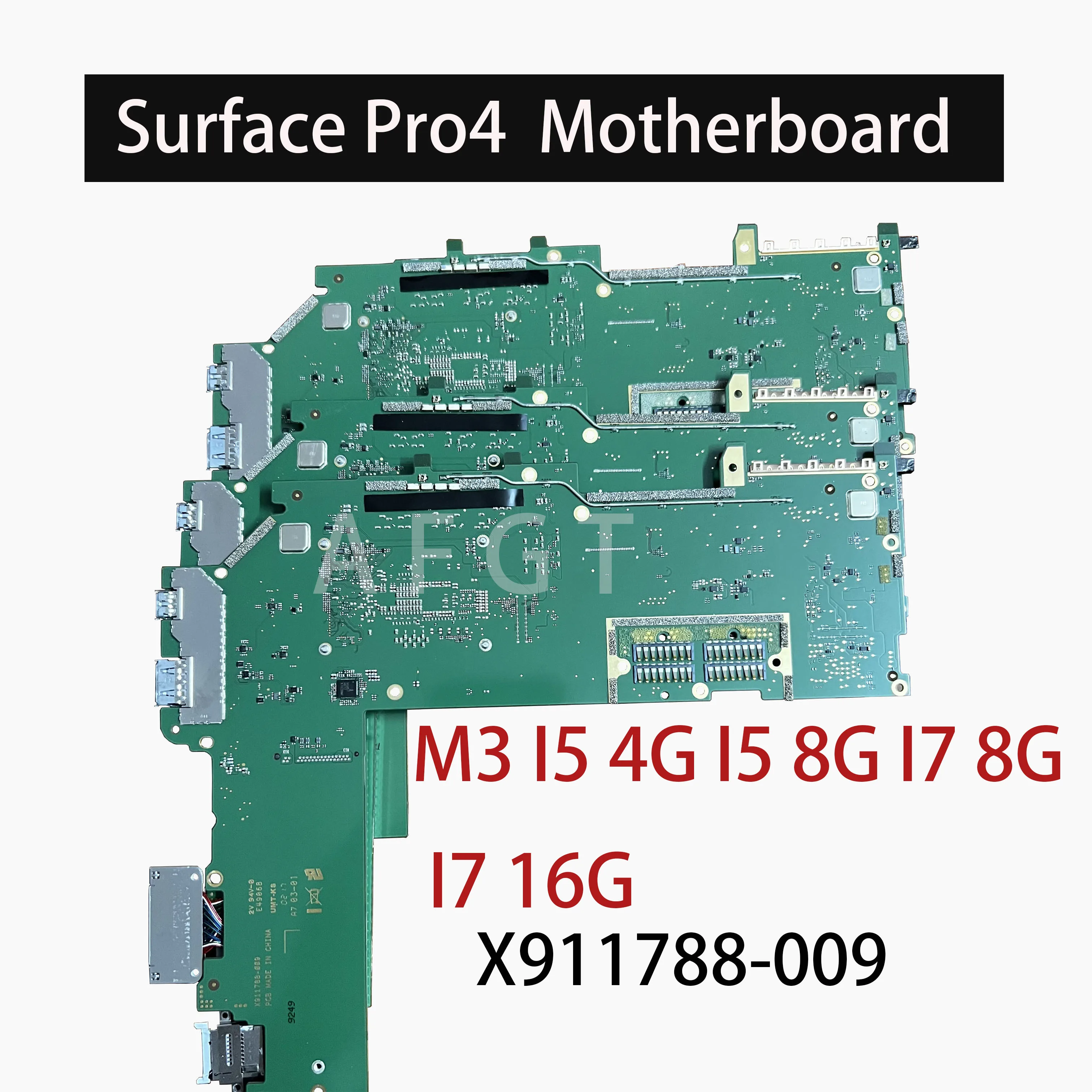 

Original Motherboard For Microsoft Surface Pro 4 1724 Tablet Computer Motherboard M3 i5 4G 8G I7 8G 16G Tested Well X911788-009