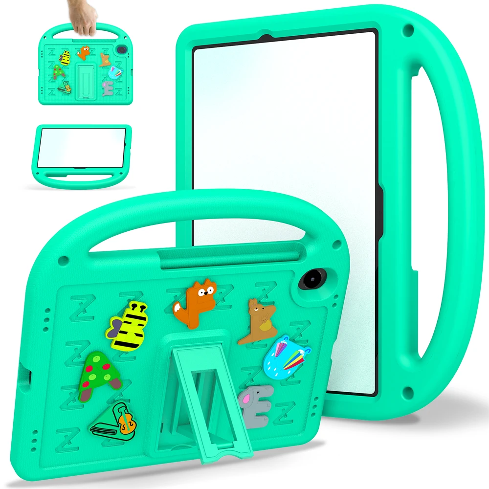 Cartoon Shockproof Stand Cover for Kids Tablet - EVA+PC Material