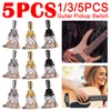 1-5PCS 3 Way Short Straight Guitar Toggle Switch Pickup Selector with Brass Hat for Les Paul LP SG Electric Guitars Accessories