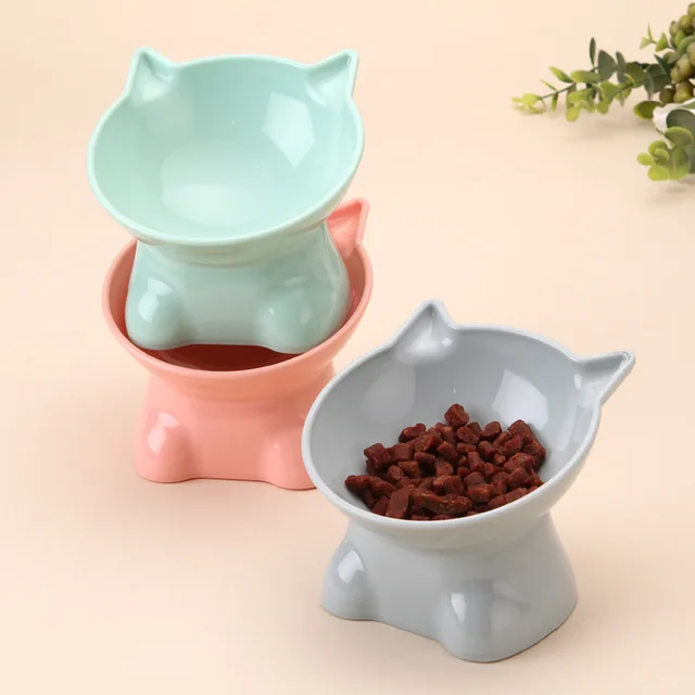 Protecting Cervical Vertebrae Cat Bowl with High Feet Protecting Cervical Vertebrae Cat Bowl with High Feet