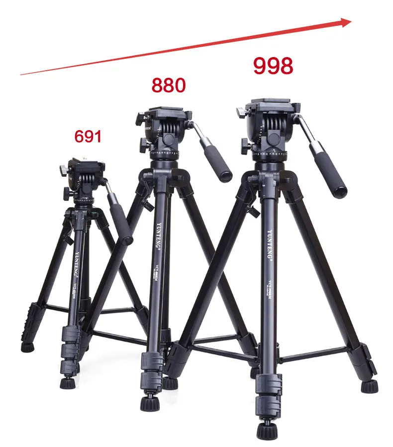 2025 hot sale DF Wholesale Original-Yunteng-Tripod Portable Aluminum Tripod for s Yunteng880 Flexible Tripod