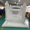 Inflatable Jumping Castle 3.7*2.7*2.6M White Bounce House For Kids Bouncy House White For Children With Blower Slide Outdoor Toy 3
