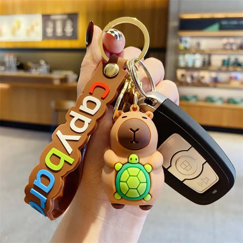 Capybara Keychain - Cute Cartoon Charm