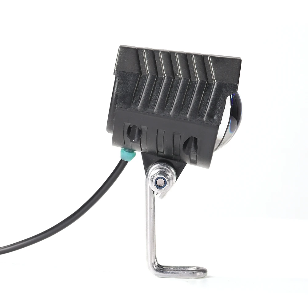 2 in 1 Electric Bike Light with Bell Motorcycle Headlight Ring Waterproof Electric Scooter Front Light Lamp with Horn