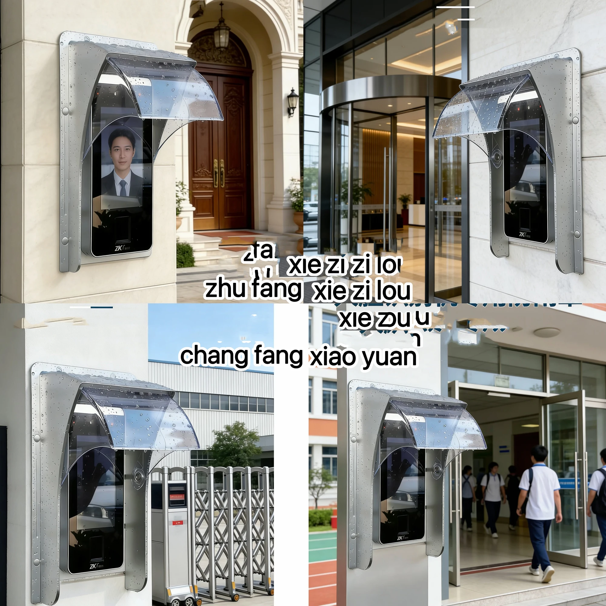 5YOA 슬라이드 야외 방수 플라스틱 레인 프로텍터 커버 액세스 제어 키패드 초인종 리더 선 쉘 보호