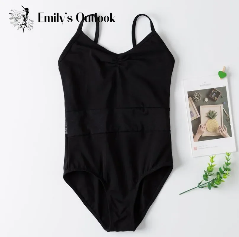 Lace Slim Girls' Classics V-Neck Camisole Leotard Gymnastic Ballet Dance Tutu Dress Camisole Leotard Skirt Extra Big ballet leotard dance leotard ballet dress girls dance costumes