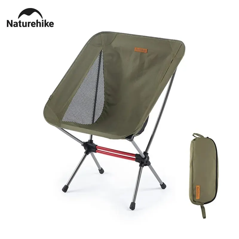 Naturehike Camping Moon Chair Lightweight Portable Aluminum Alloy Seat Folding  Backpack Chair Outdoor Hiking Fishing Beach Chair - AliExpress