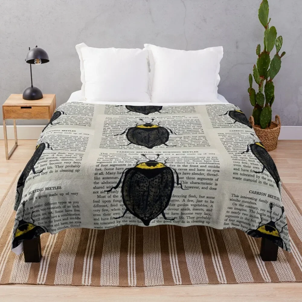 

Carrion Beetle Throw Blanket For Sofa Thin bed plaid Blankets