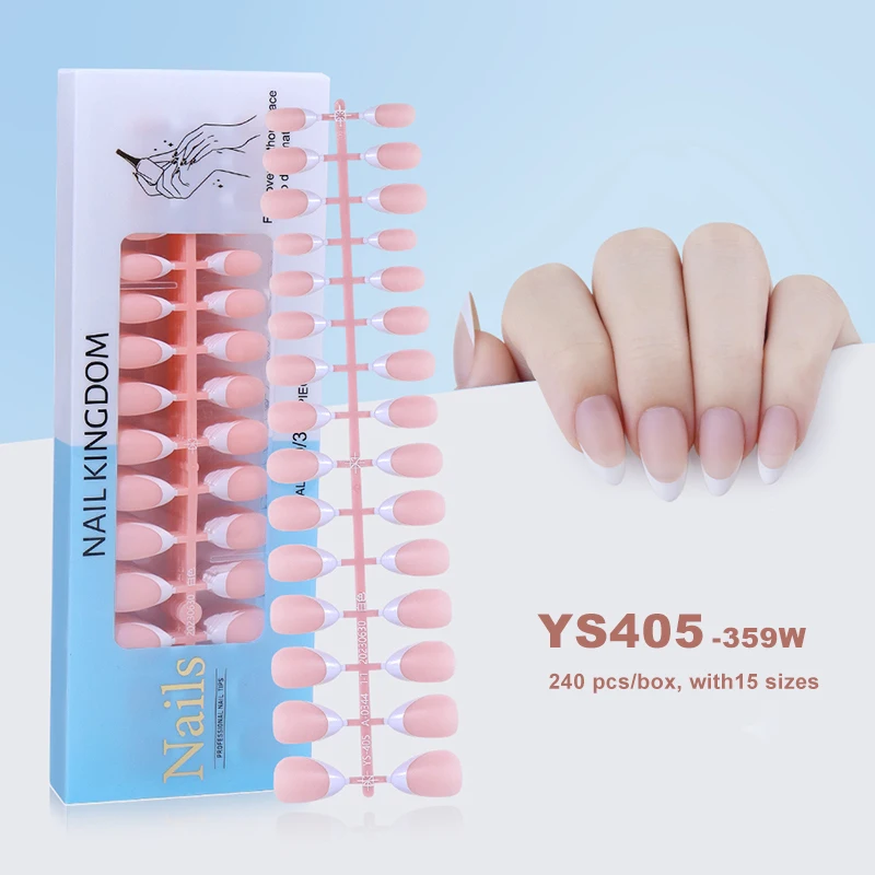 Acrylic Press-On Nails - Full Cover Soft Gel Tips for Salon-Quality Manicures