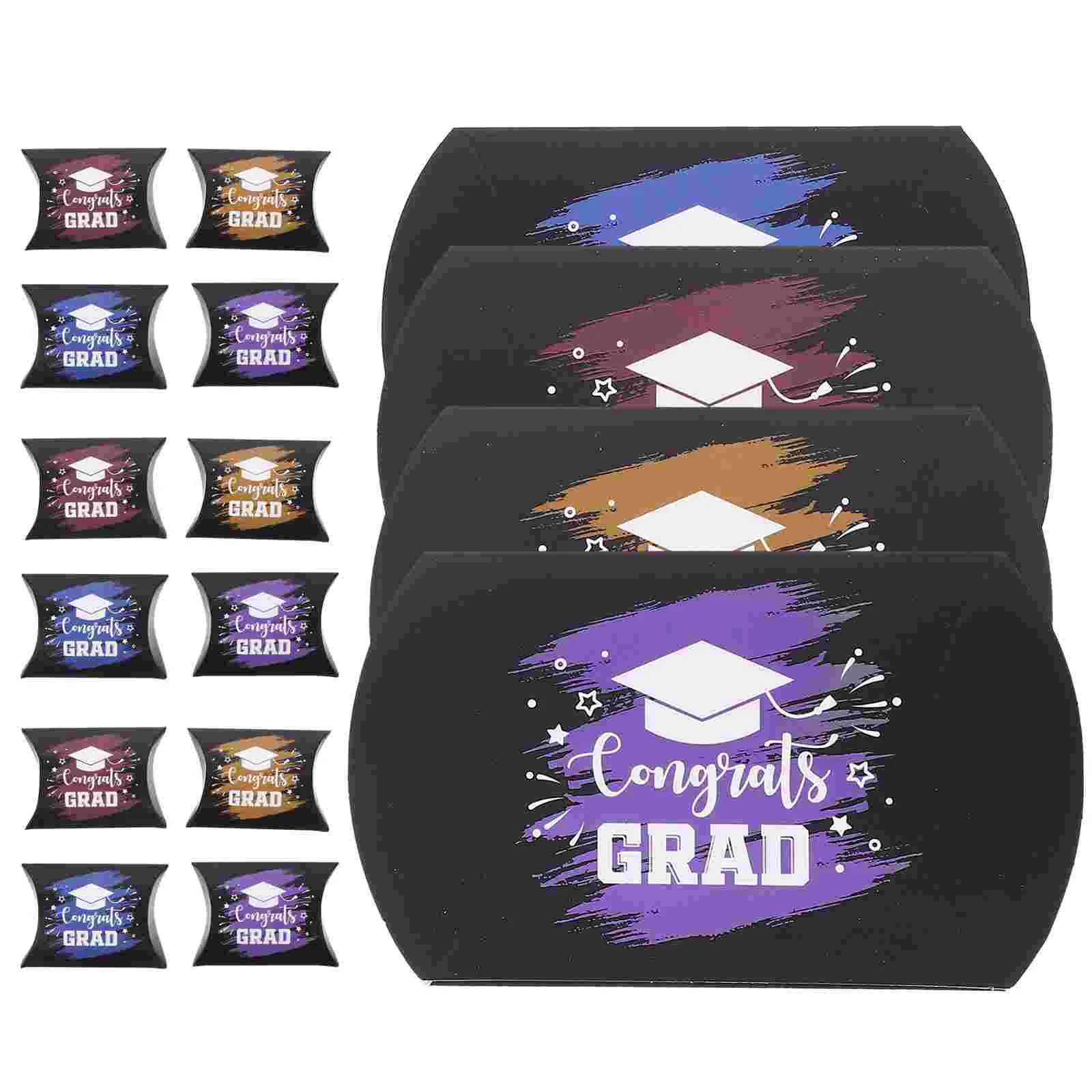 

40pcs Graduation Candy Wrapping Boxes Graduation Party Favors Gift Boxes Candy Holder