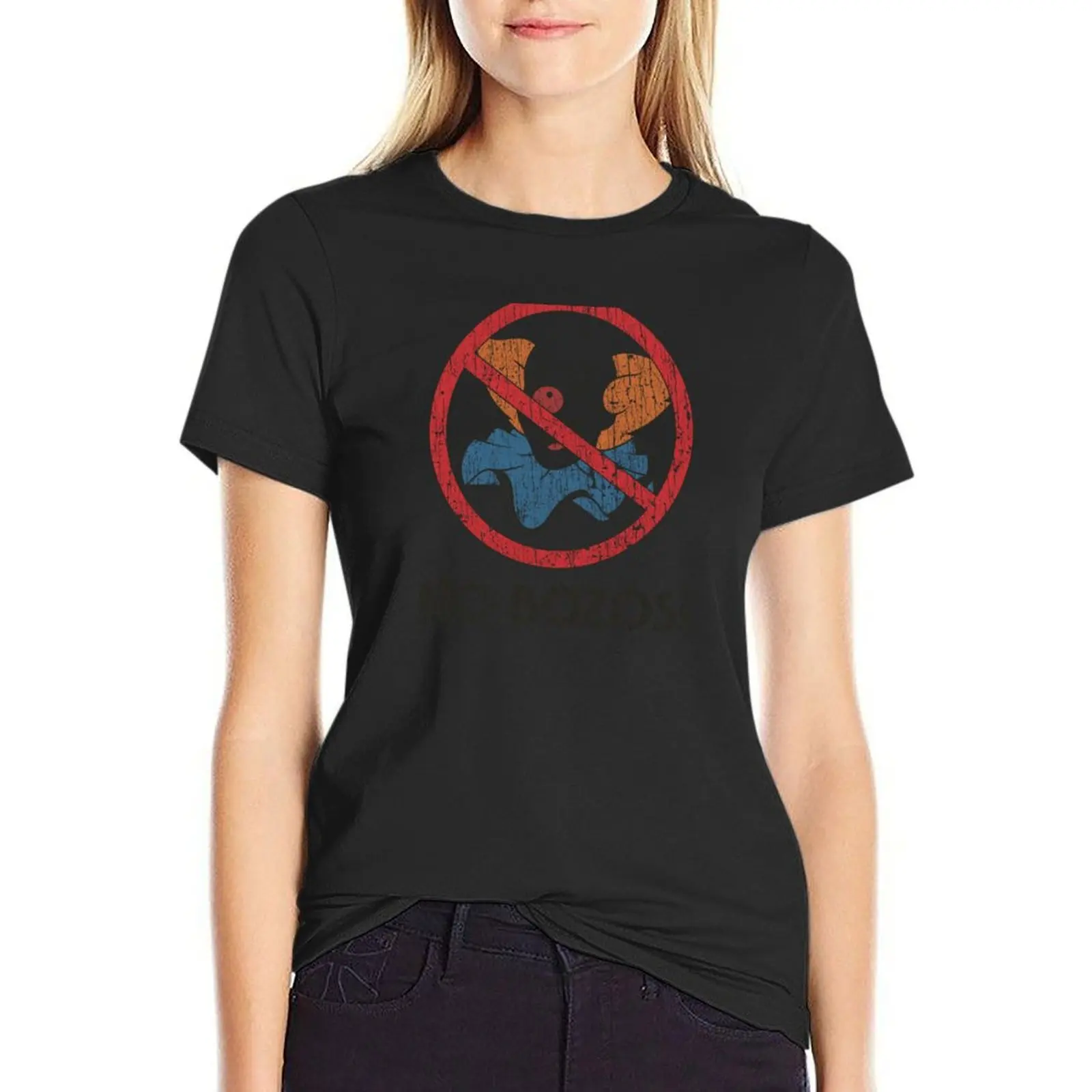 

No Bozos 1983 T-shirt graphics aesthetic clothes black t shirts for Women
