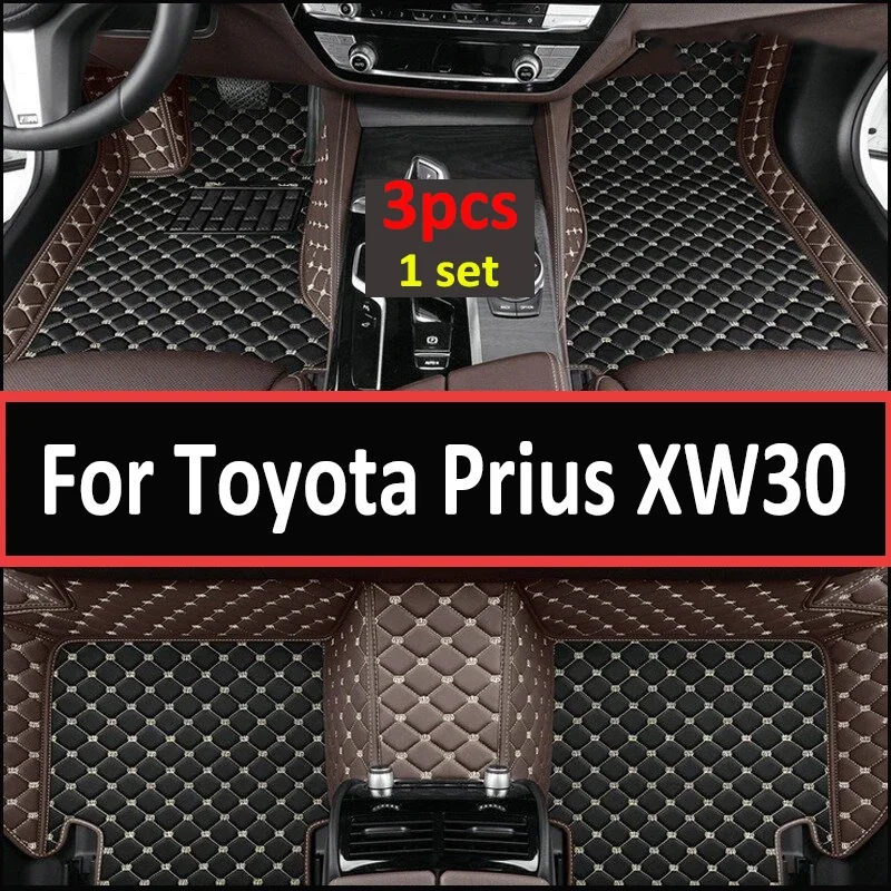

Автомобильные коврики для Toyota Prius XW30 2010 ~ 2015, 7-местные водонепроницаемые автомобильные коврики для ro, полный комплект аксессуаров