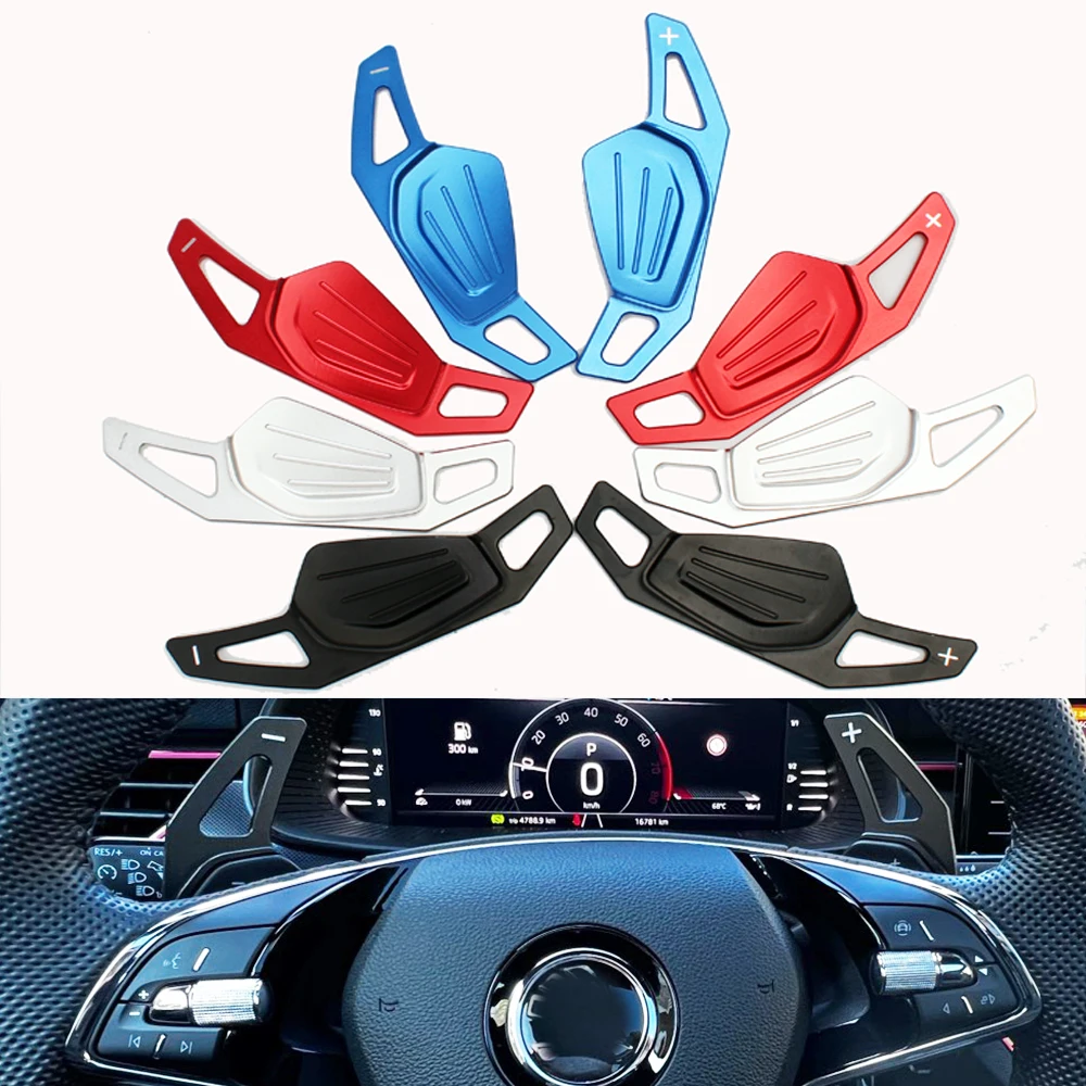 Premium Aluminum Car Steering Wheel Shifter Paddle Extension Sticker