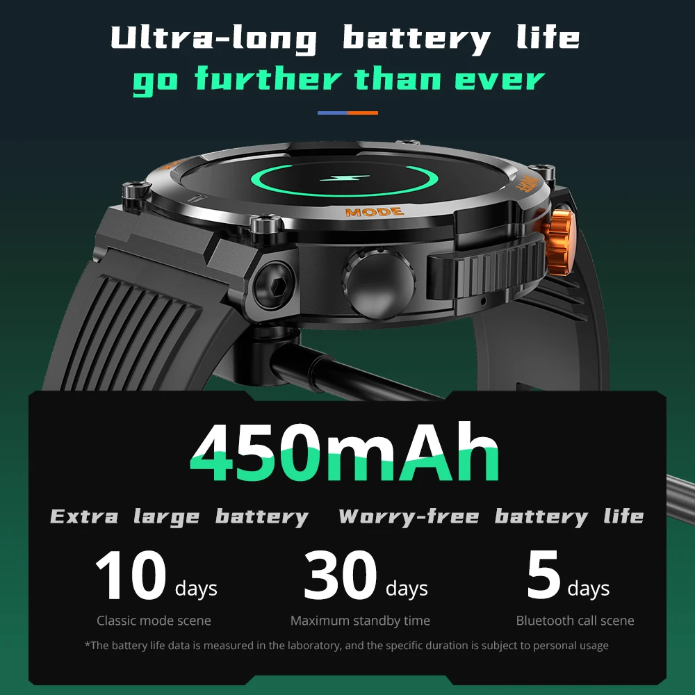 COLMI V68 1.46'' HD Display Smartwatch 100 Sports Modes Compass Flashlight Men Military Grade Toughness Smart Watch smart watch