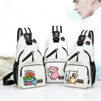 Pokemoned Figures Shoulder Bags Boy Girl Cartoon Anime Chest Bag Men Women Trendy Cool Crossbody Bags Backpacks Gifts Hot 2026 1