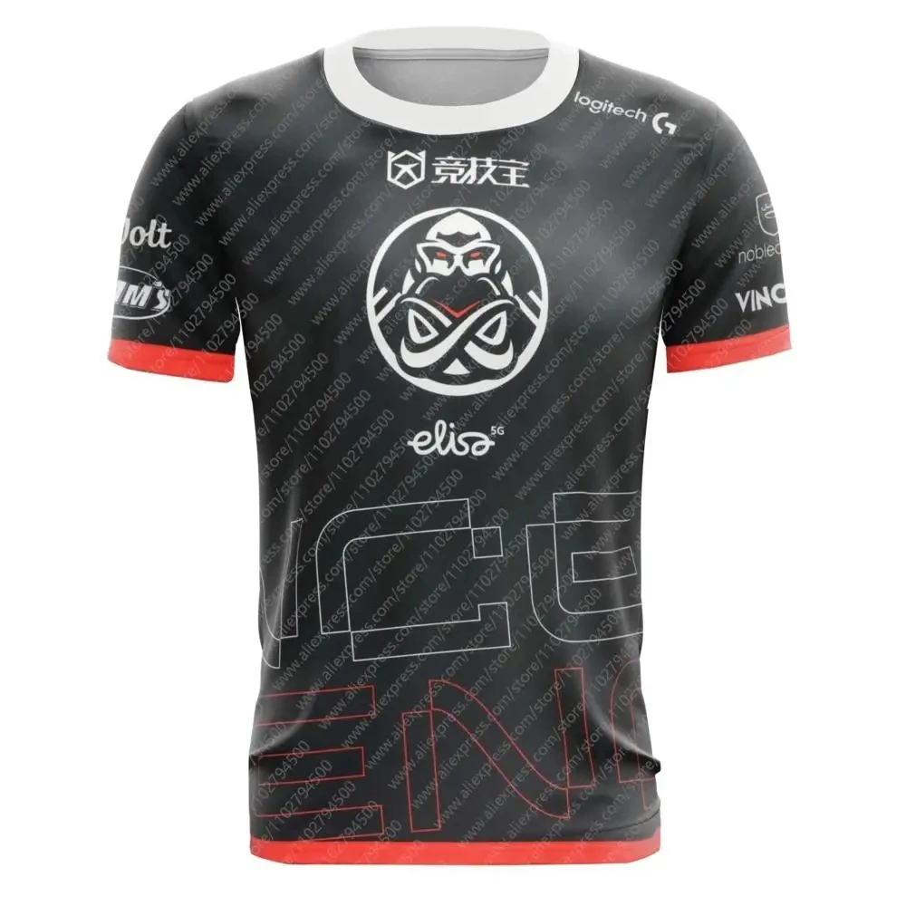 ENCE IEM 저지 CSGO 팀 E스포츠 티셔츠, 남성 팬 게임 상의, 여름 반팔 의류, 누크 커스텀 유니폼