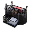 1pc Metal Multifunctional Pen Holder Office Supplies Creative Cool Crafts Desktop Hollow Storage Box 1