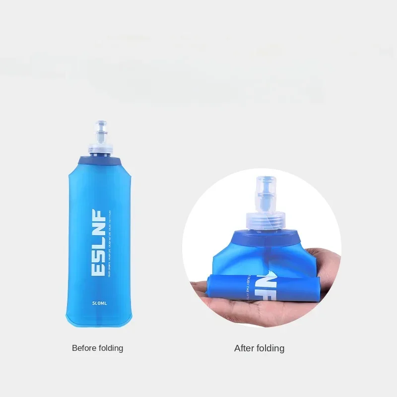 Sports Water Bottle 500ml Outdoor Sport Camping Running Sport Bicycle Soft Water Bottle Folding TPU Soft Flask Water Bag portable water bottle sports water bag
