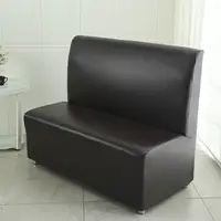 Stretch Armless Sofa Cover Waterproof Hotel Full Sofa Couch Slipcovers Bar Cafe PU Leather Elastic Sofa Slipcover Home Decor 1