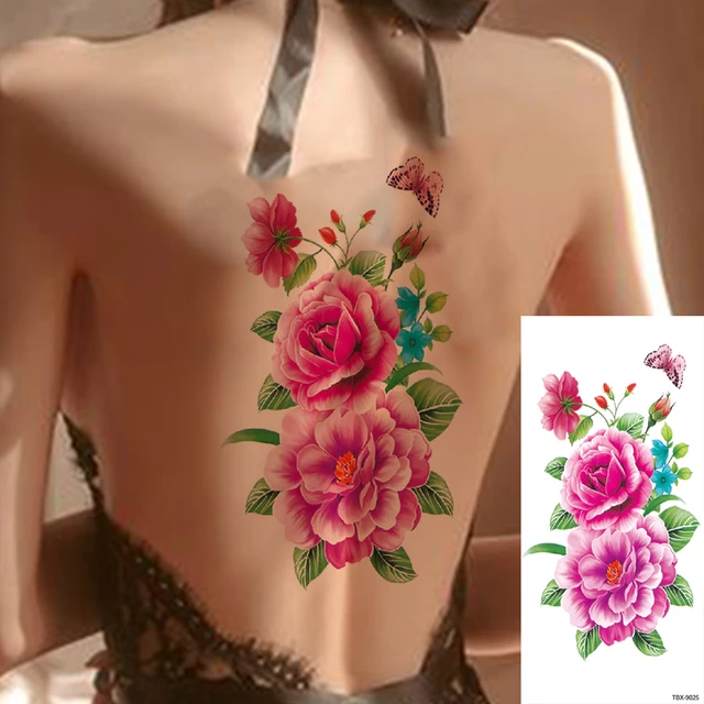 Tatuagem Fake Feminina Realista - Rosa Ventos 3d - Removivel