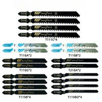 20 Pieces Jigsaw Blades Set T-Shaft HCS Assorted Jig Saw Blades for Wood Plastic and Metal Cutting for Black & Decker Metabo 1