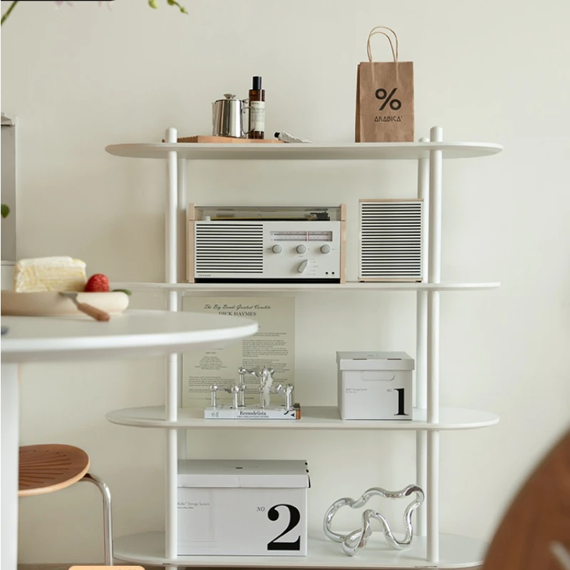 

Nordic Instagram Style Storage Rack Living Room Floor Storage Display Stand Simple White Display Rack