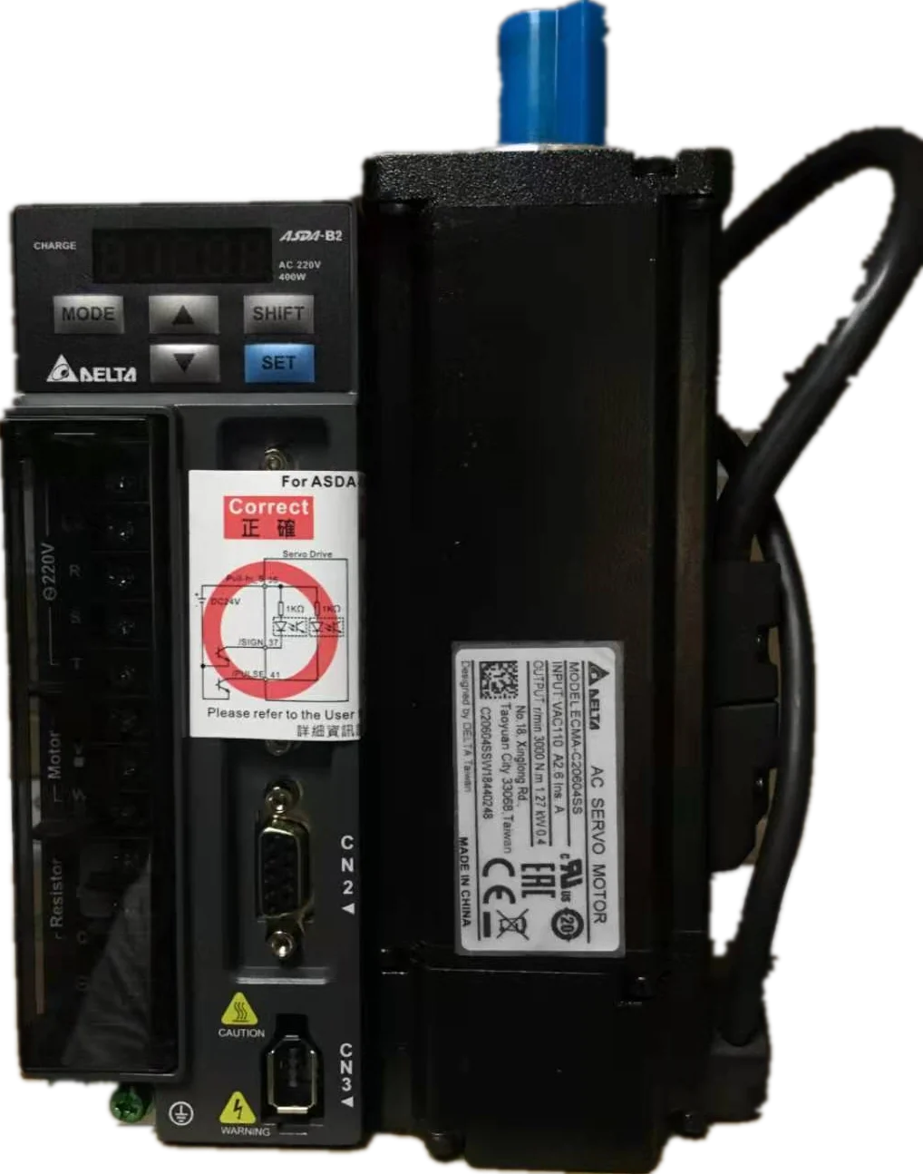 

Delta servo kit 1500W AC servo motor with driver ASD-B2-1521-B with ECMA-E21315RS