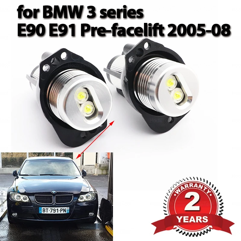 20WLEDAngelEyeDaytimerunninglightsBulbCanbusErrorfreeforBMW