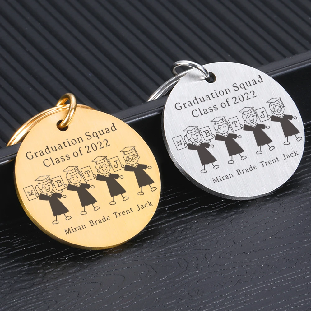 Classmate Name Keychain Lettering Class Key Chain Personalized Gift DIY