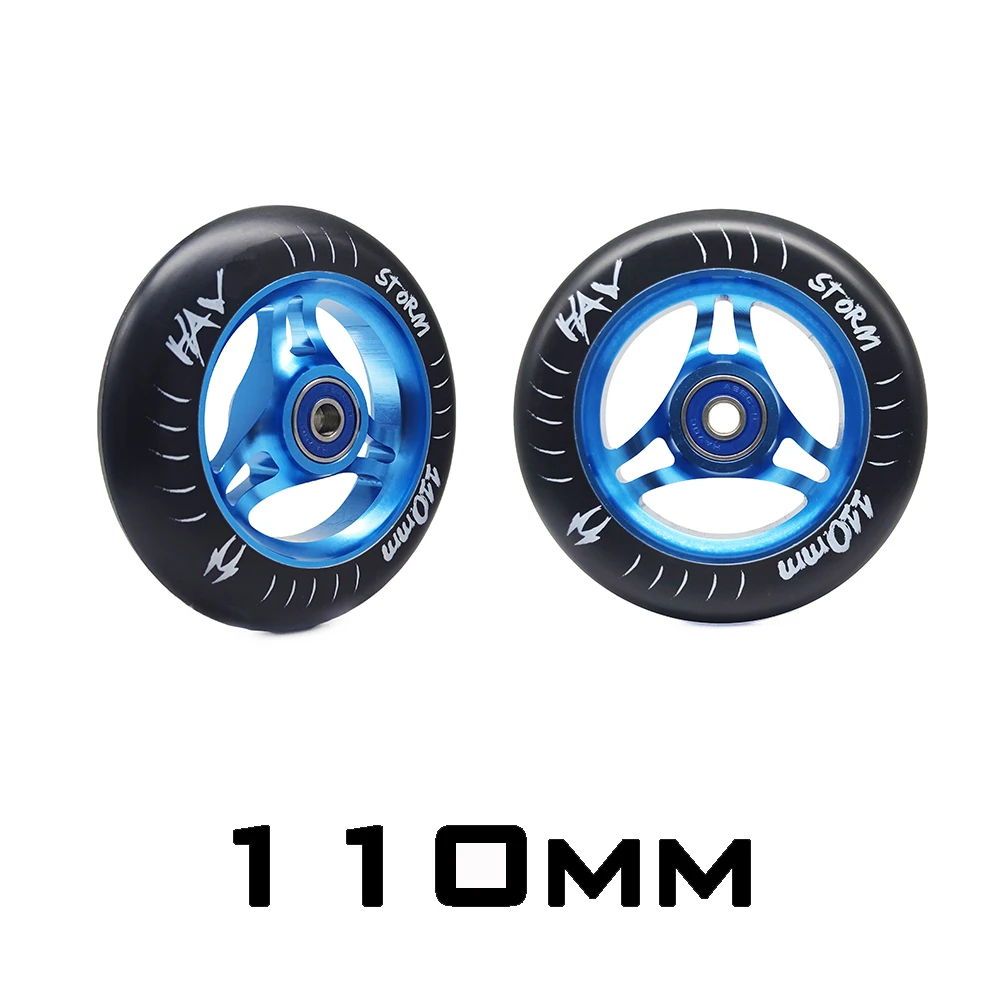 Premium Replacement Scooter Wheels with Bearings & Bushings - Set of 2