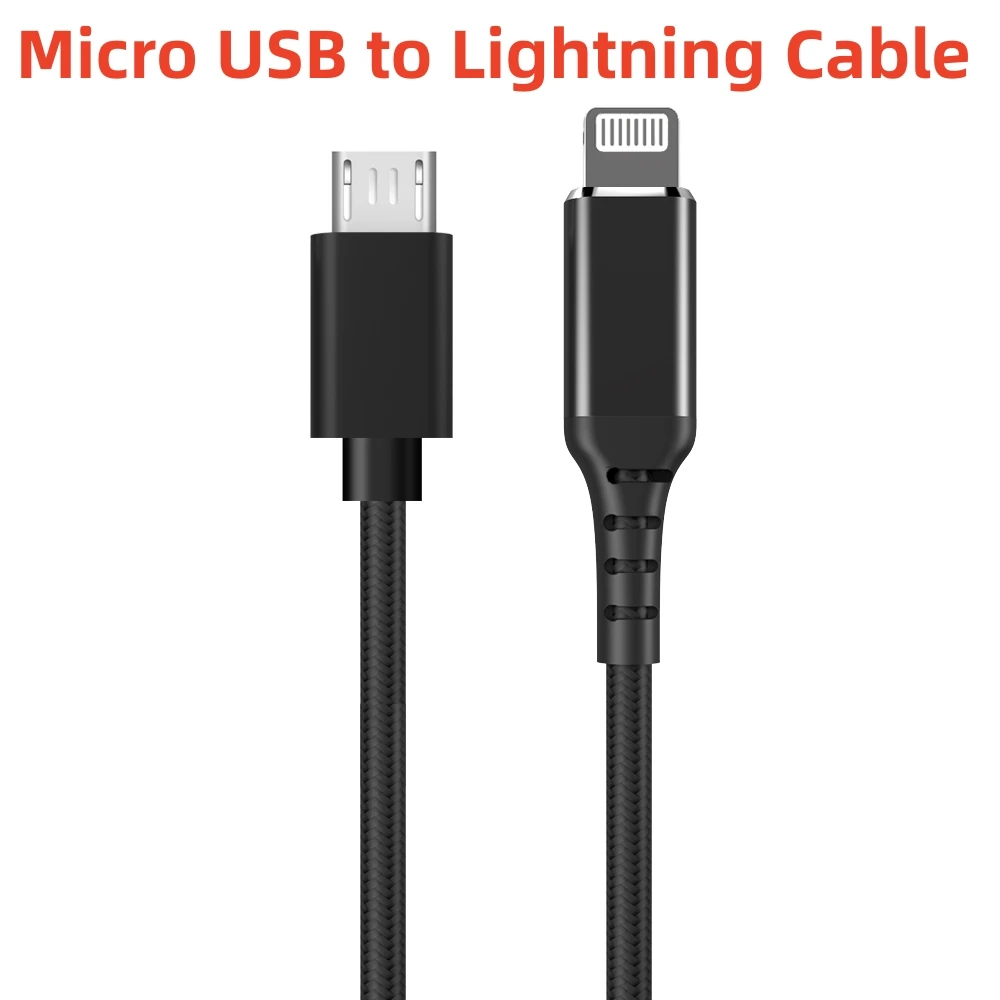 Short Micro USB to Lightning Cable for Smartphones to Bosch E Bike