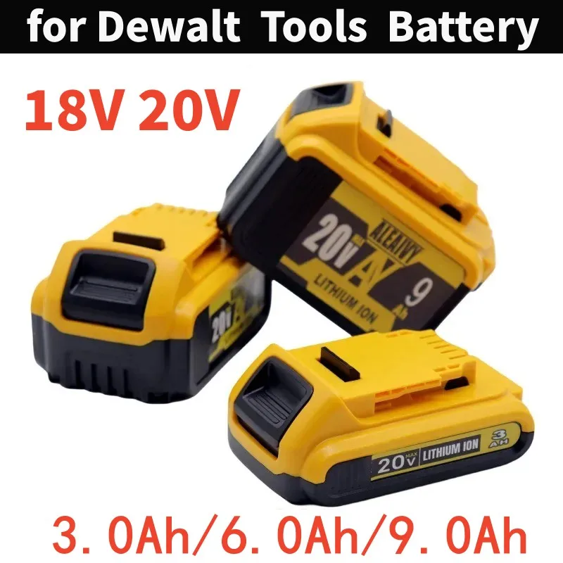 

Lithium Replacement Battery 18v 20V 3.0Ah 6.0Ah 9.0Ah for Dewalt 20Volt Max DCB206 DCB205 DCB204 DCB203 DCB200 Tools Battery