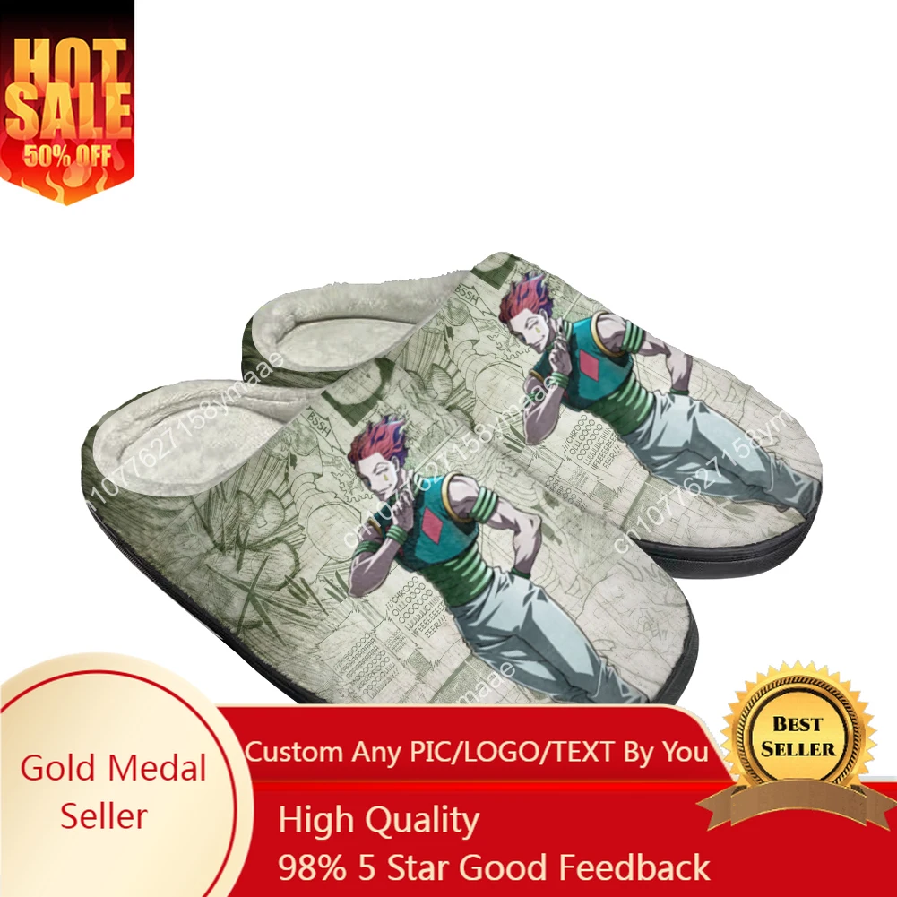 

Hot Custom Hisoka Cotton Slippers Mens Womens Latest Sandals Bedroom Plush Indoor Keep Warm Shoes Thermal Indoor Flat Slipper