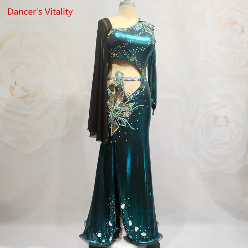 

Bellydance костюм luxory для женщин танец живота соревнование платье cusomzied для взрослых детей восточные танцы одежда юбка наряд