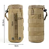 600D Hunting Bags Small Water Bottle Bag Multi Function Outdoor Adjustable Drawstring Molle External System Khaki 5