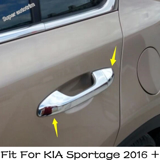 Embellecedor de cubierta de protección de decoración de manija de puerta para KIA Sportage 2016 - 2020 ABS cromado accesorios Exterior Kit _ - AliExpress