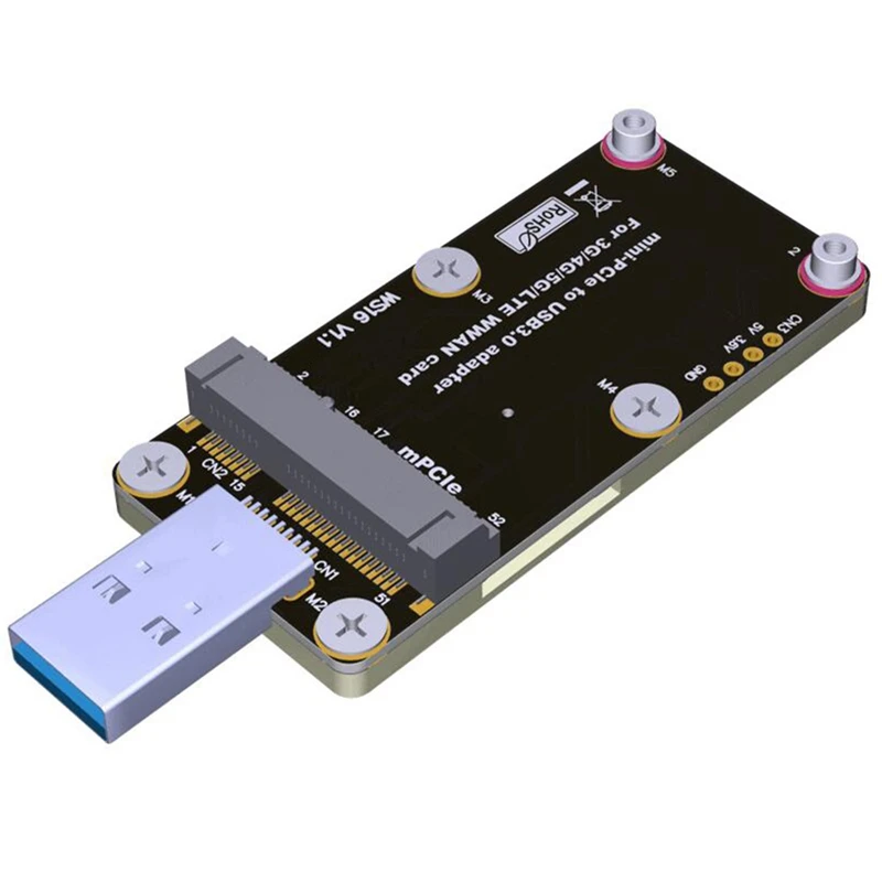 

Mini-Pcie To USB 3.0 Adapter Card With Dual SIM Card Slots Support 4G/5G/LTE Module For WWAN Module Adapter Test