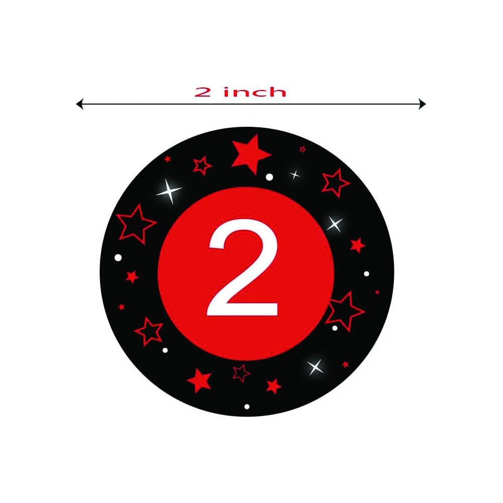 1 Inch Number Stickers