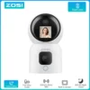 ZOSI 360° Smart Home Security Camera PTZ Auto Tracking Baby Monitor AI Panoramic HD Night Vision Indoor WiFi Surveillance Camera 1