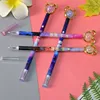 Cute Cartoon Crystal Bear Gel Ink Pens Kawaii Stationery Material Gel Pen 2